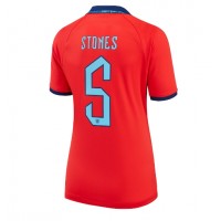 Koszulka piłkarska Anglia John Stones #5 Strój wyjazdowy dla kobiety MŚ 2022 tanio Krótki Rękaw